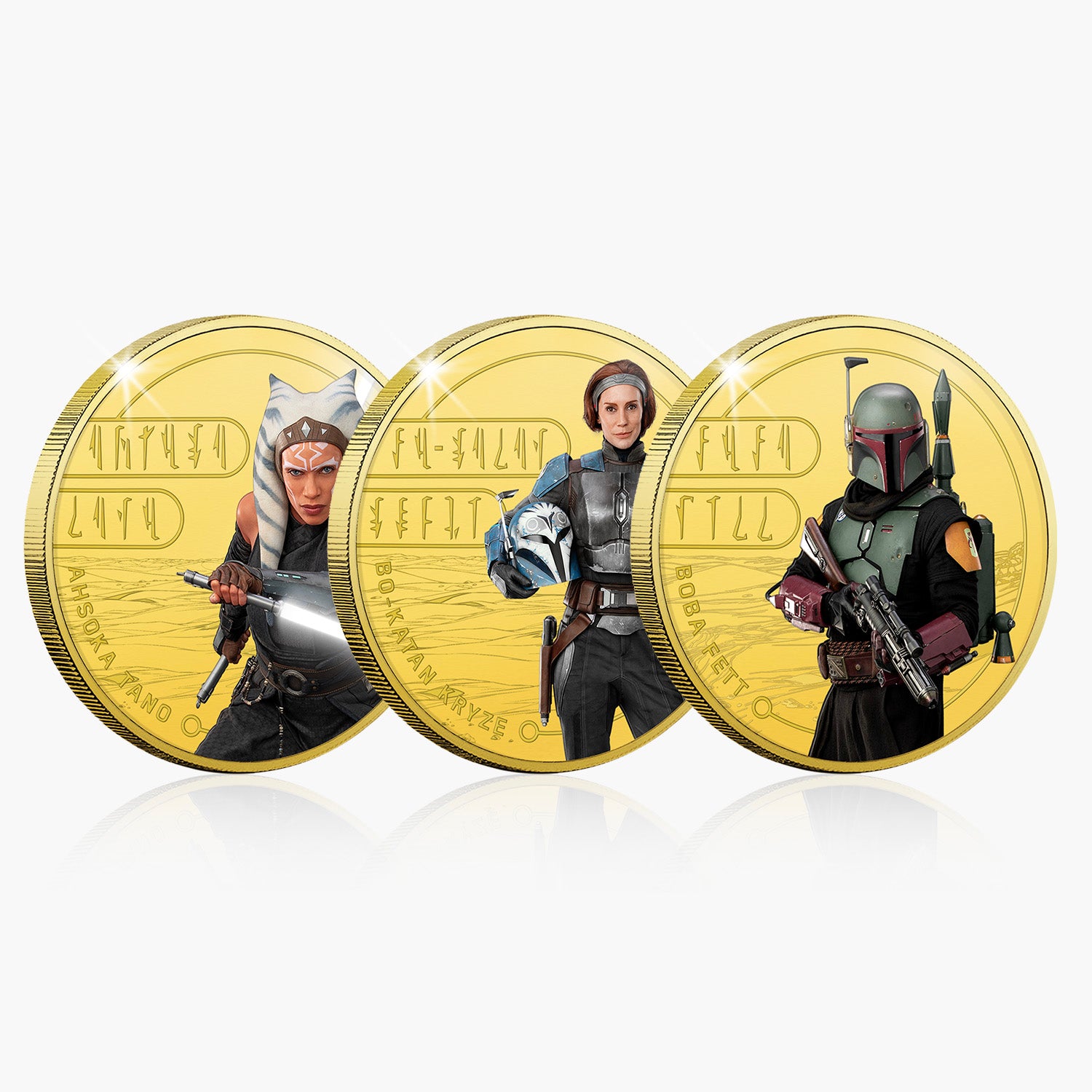 Mandalorian Gold Plated Commemorative Complete Collection