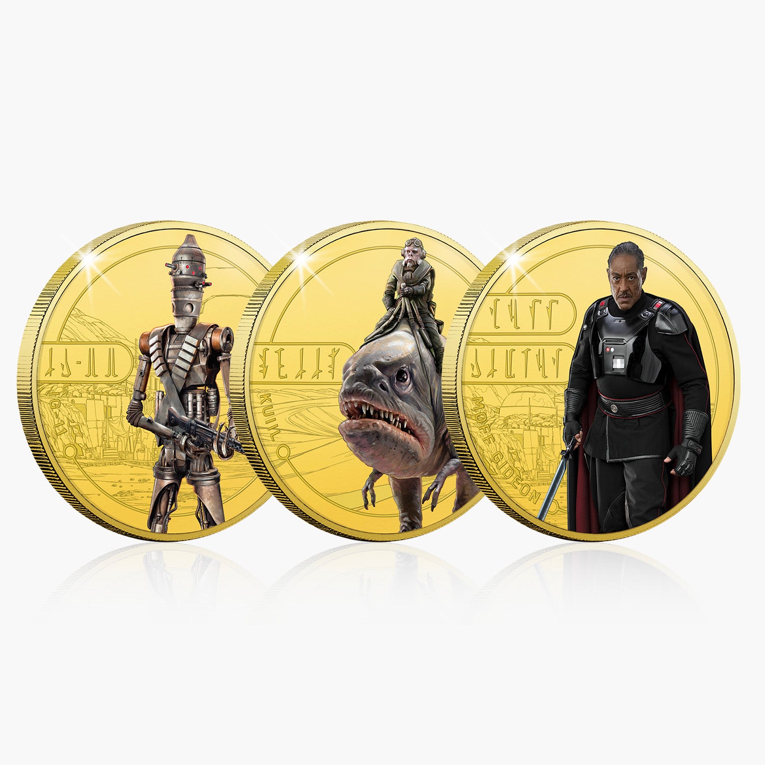 Mandalorian Gold Plated Commemorative Complete Collection