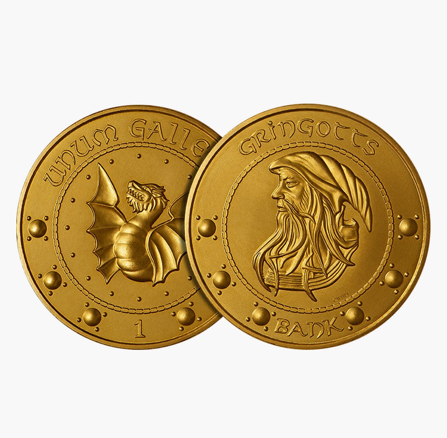 La pièce de monnaie officielle Harry Potter Galleon de Gringotts Wizarding Bank