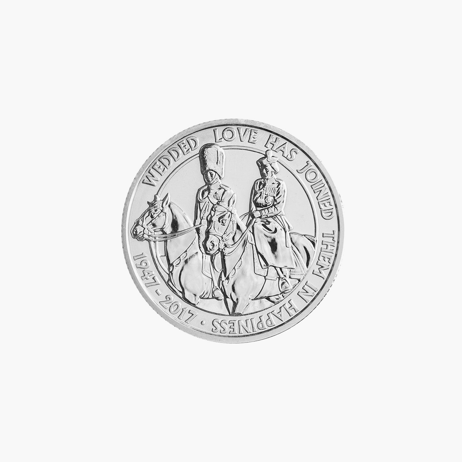 プラチナ ウェディング 2017 英国 £20 純銀貨