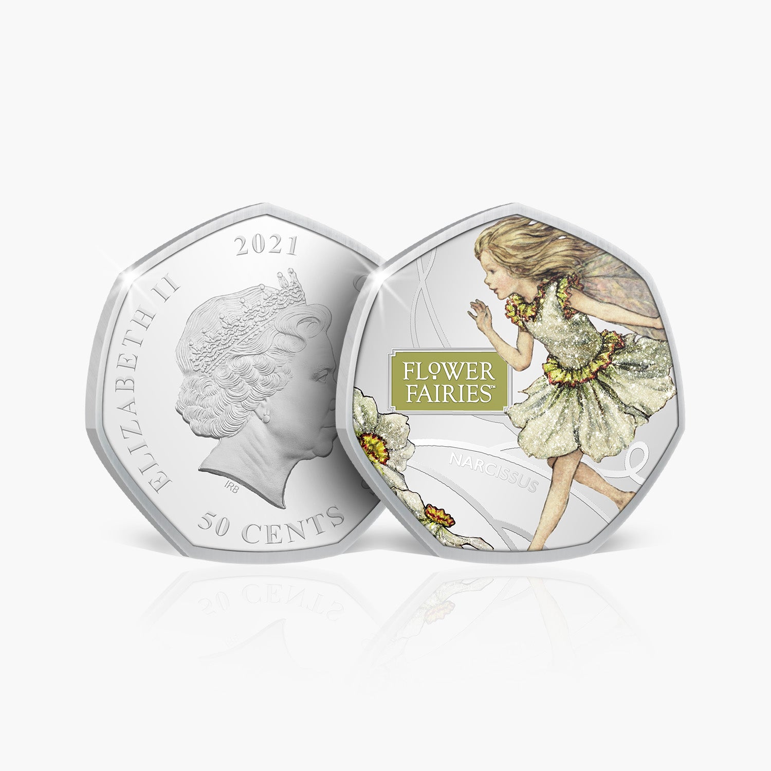 Narcissus Silver Plated Coin