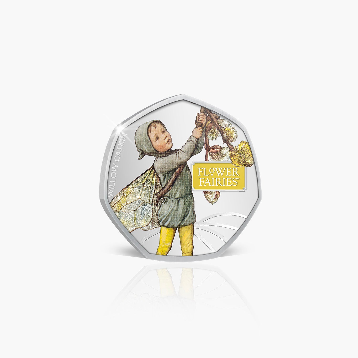 Willow Catkin Silver Plated Coin