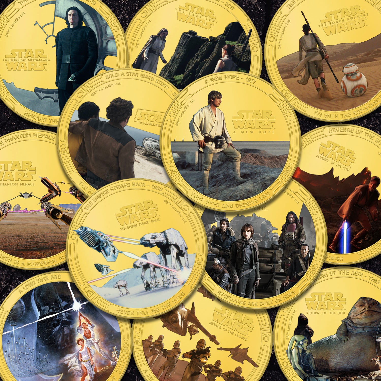 Une célébration de la collection complète de Star Wars