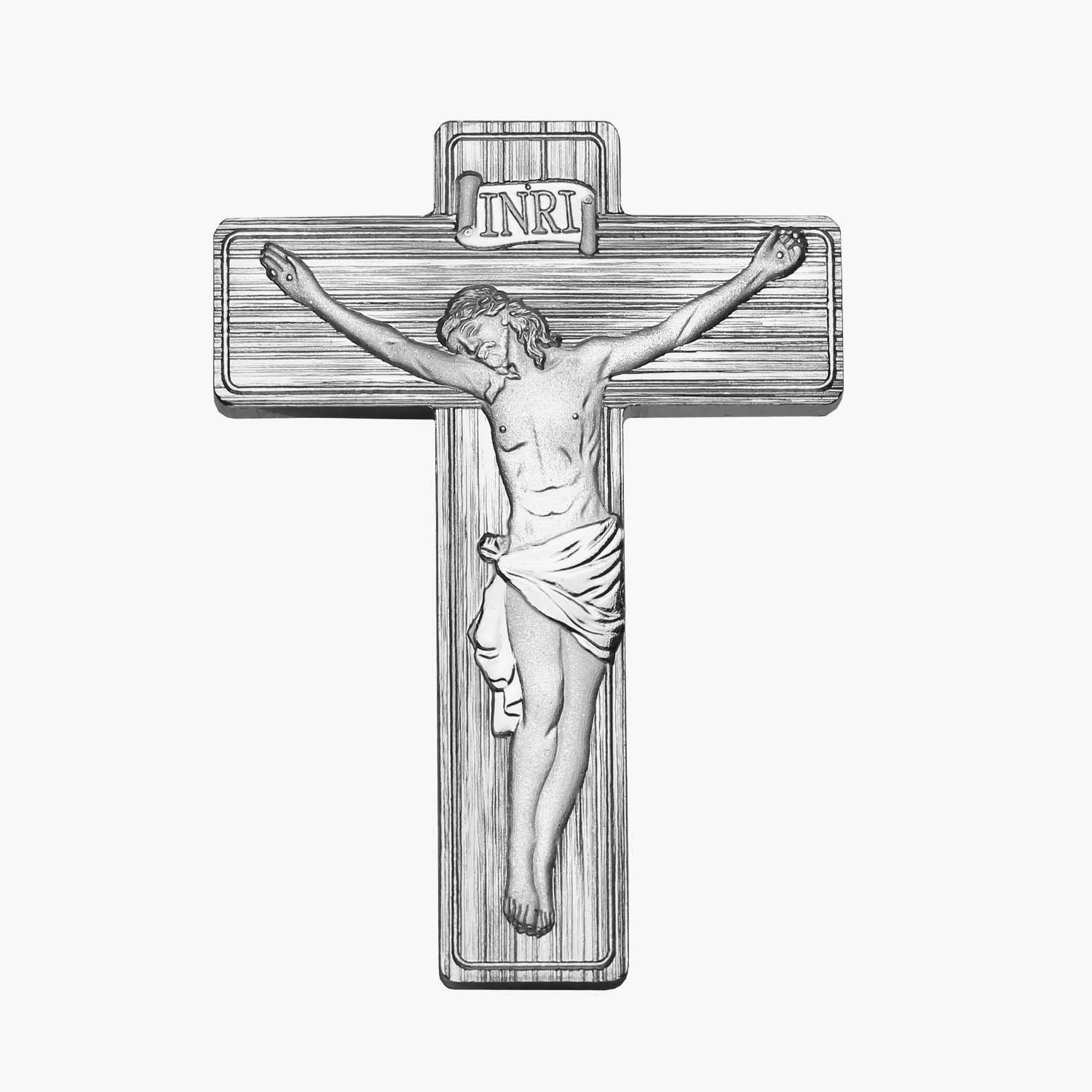 Crucifix 1oz Solid Silver Coin