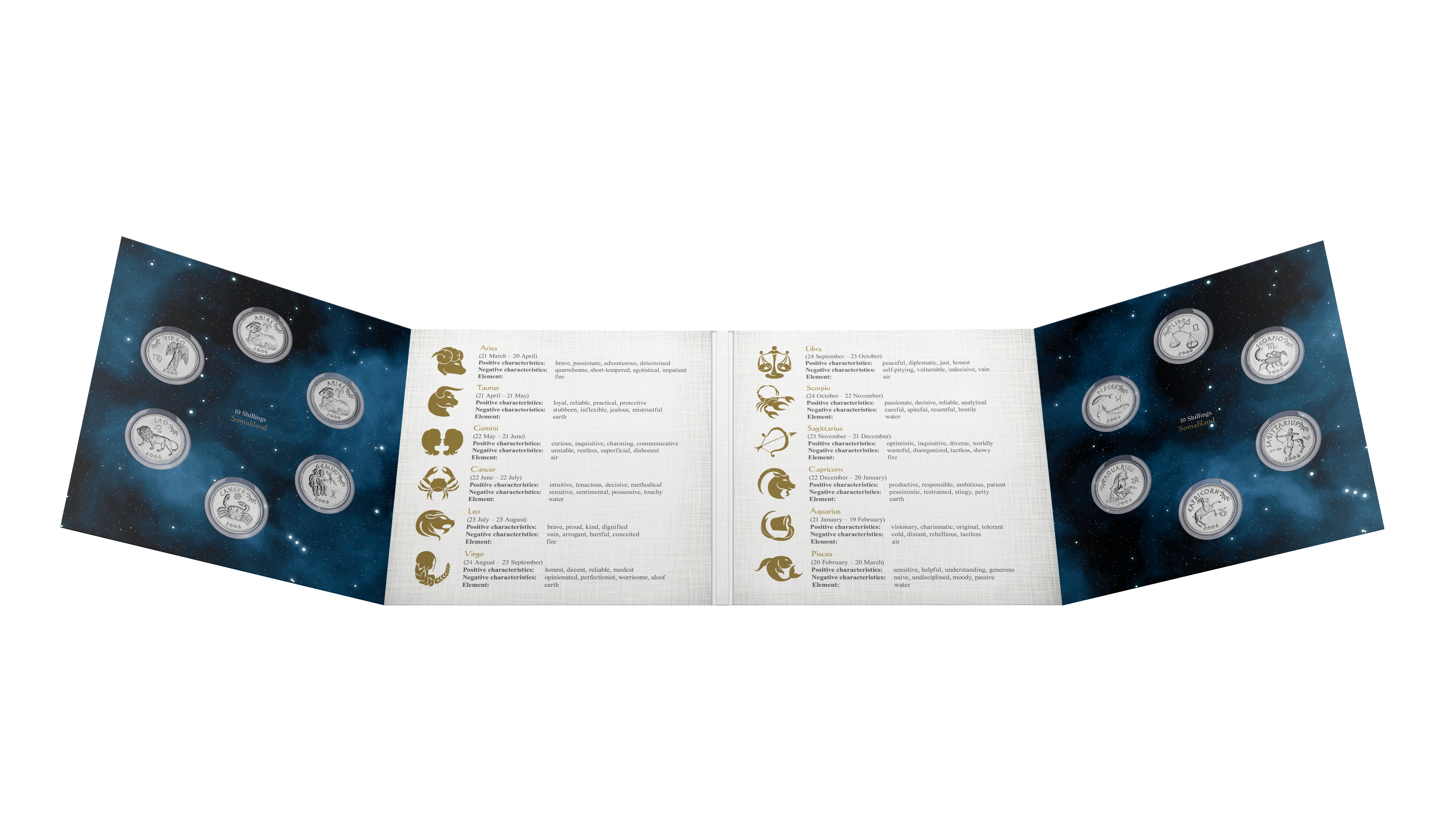 Voyage numismatique vers les étoiles - Collection Zodiaque