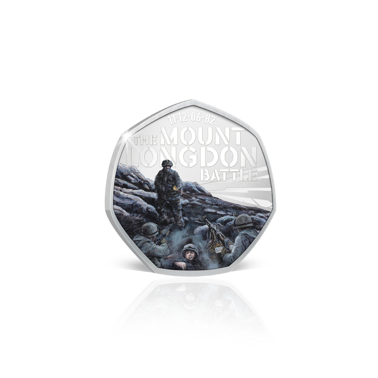 Mount Longdon in Coin Holder