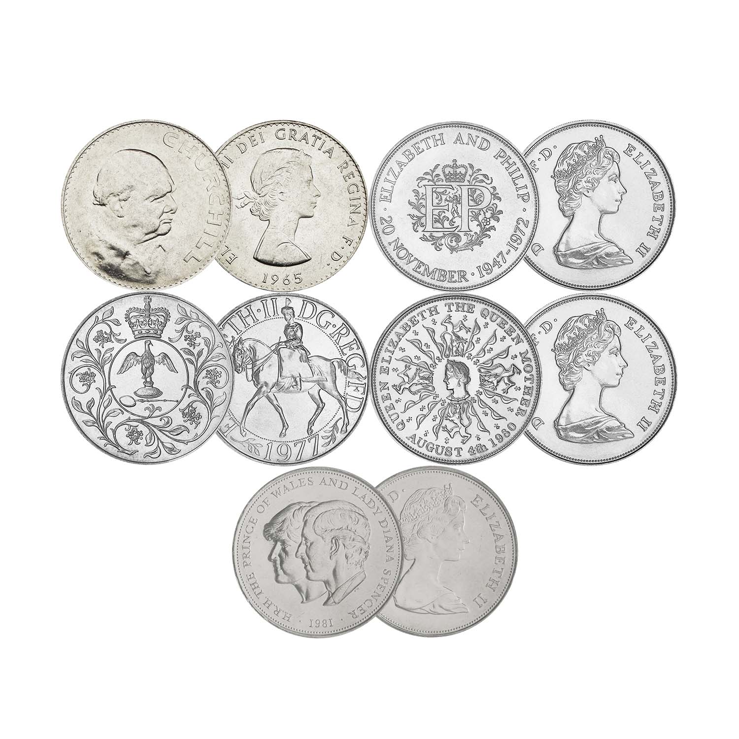王室記念日の年 クラウンサイズ コイン セット