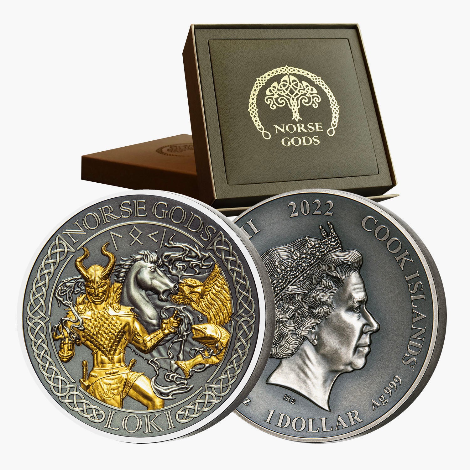 Norse God Loki 2oz Silver Coin