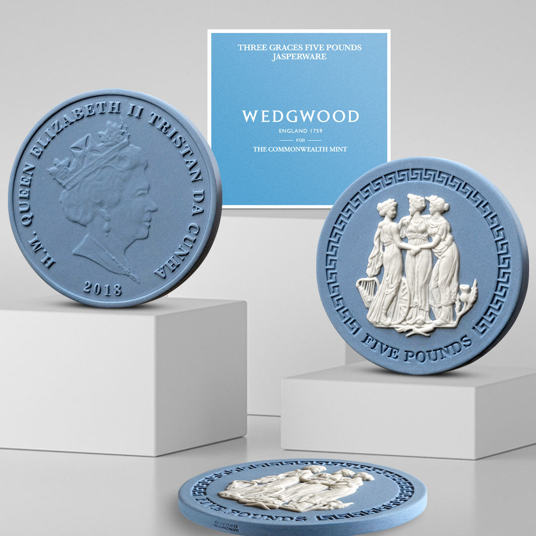 The Three Graces Wedgwood Jasperware Coin