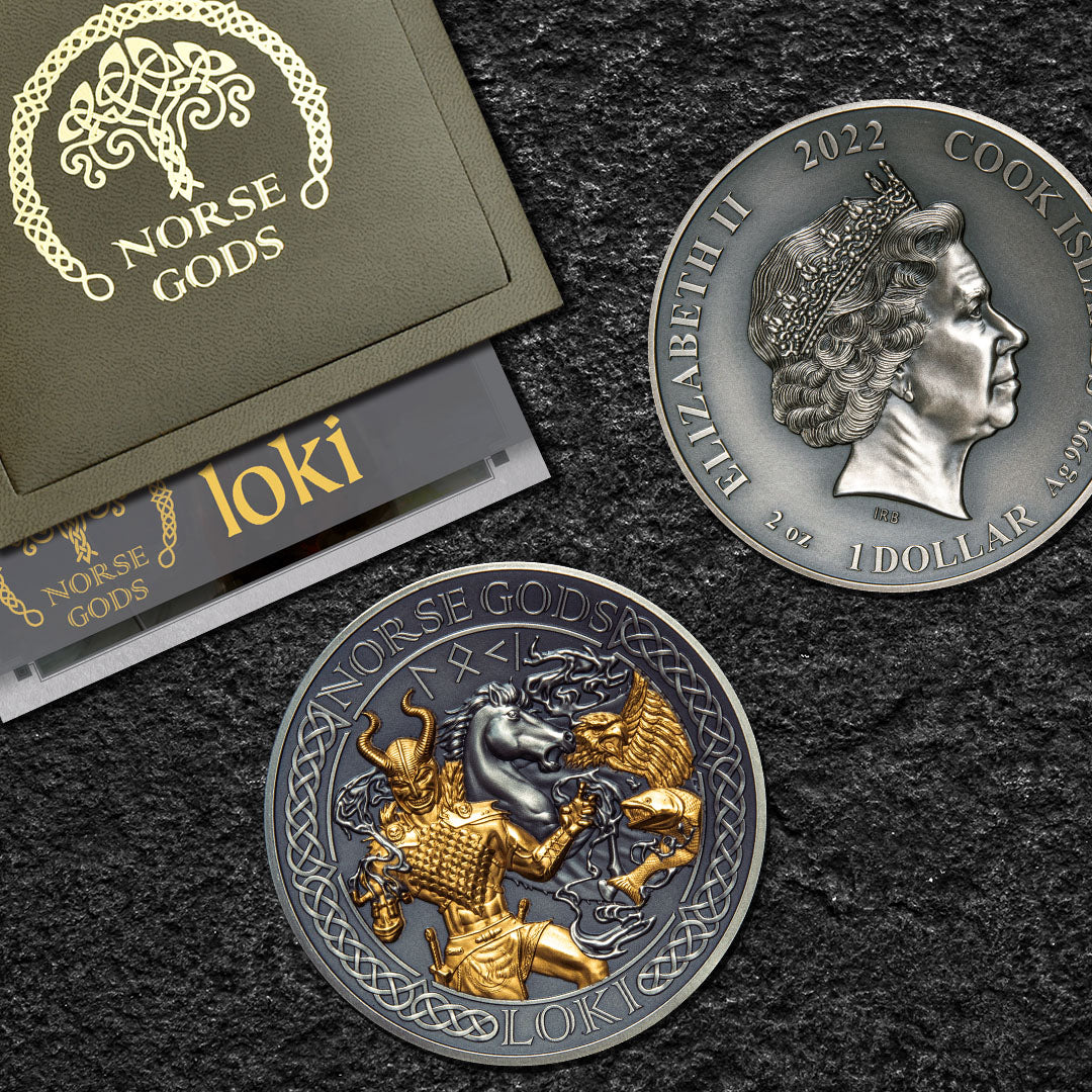 Norse God Loki 2oz Silver Coin
