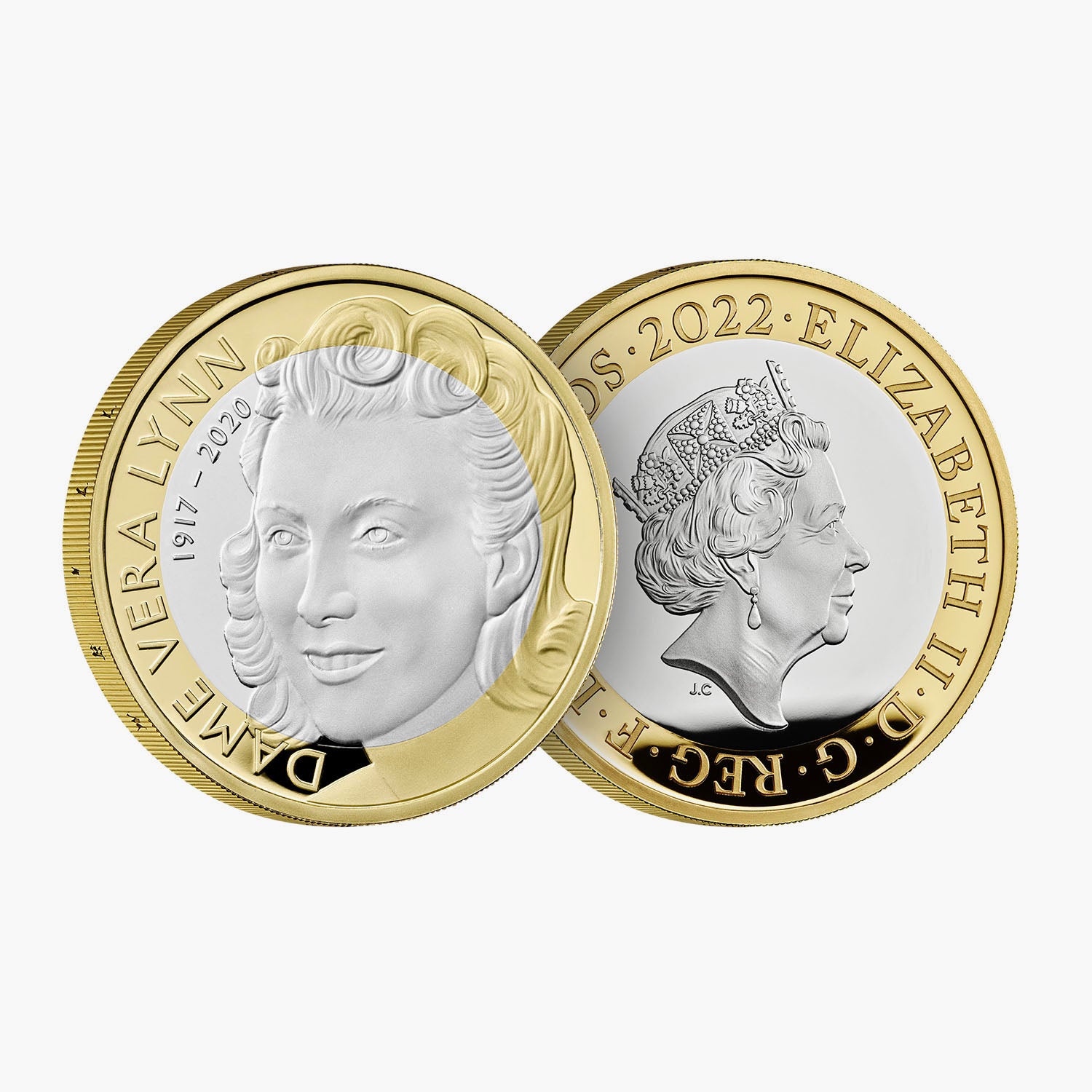 Célébration de la vie et de l'héritage de Dame Vera Lynn 2022 Pièce de 2 £ en argent épreuve numismatique britannique