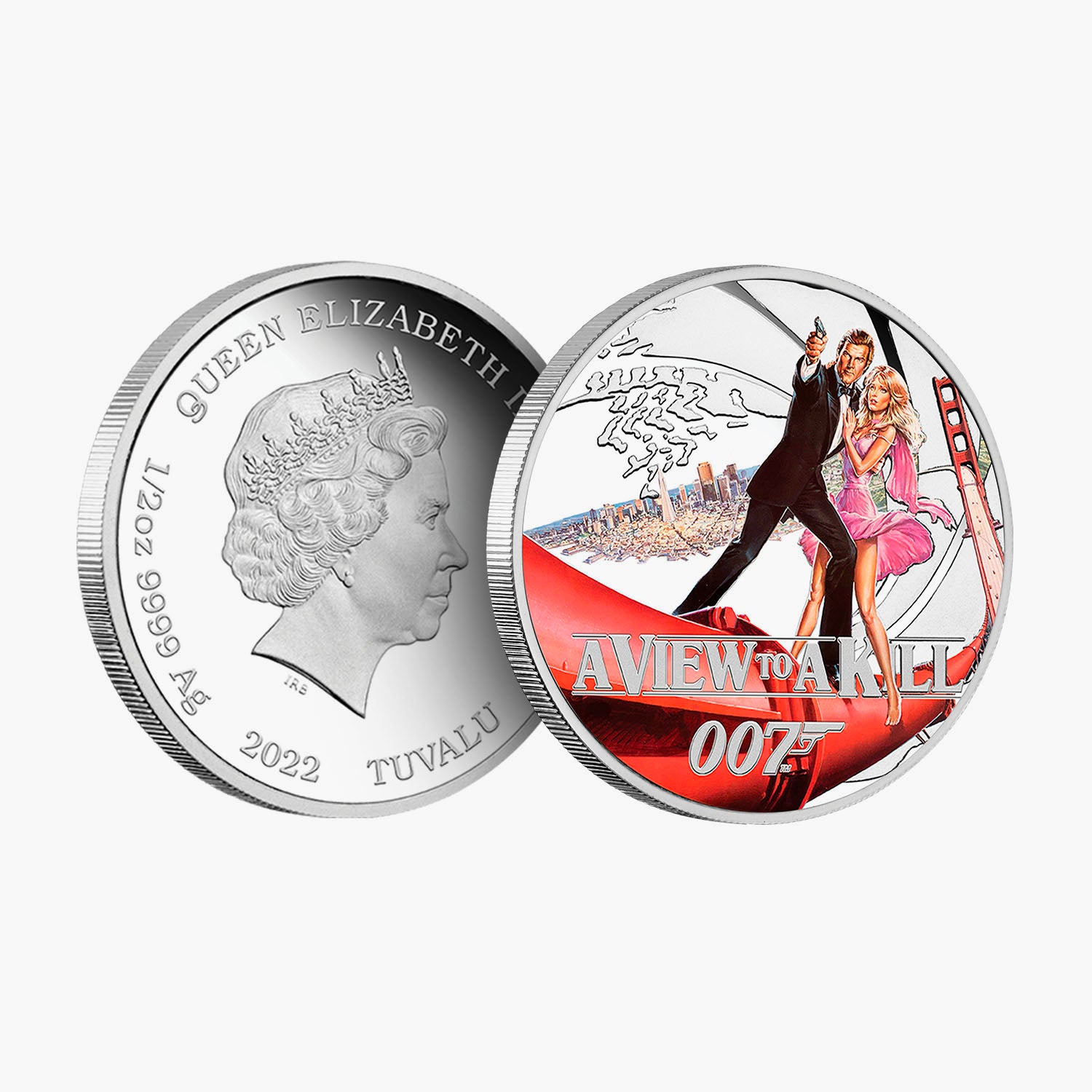 James Bond - A View to a Kill Solid Silver Movie Coin