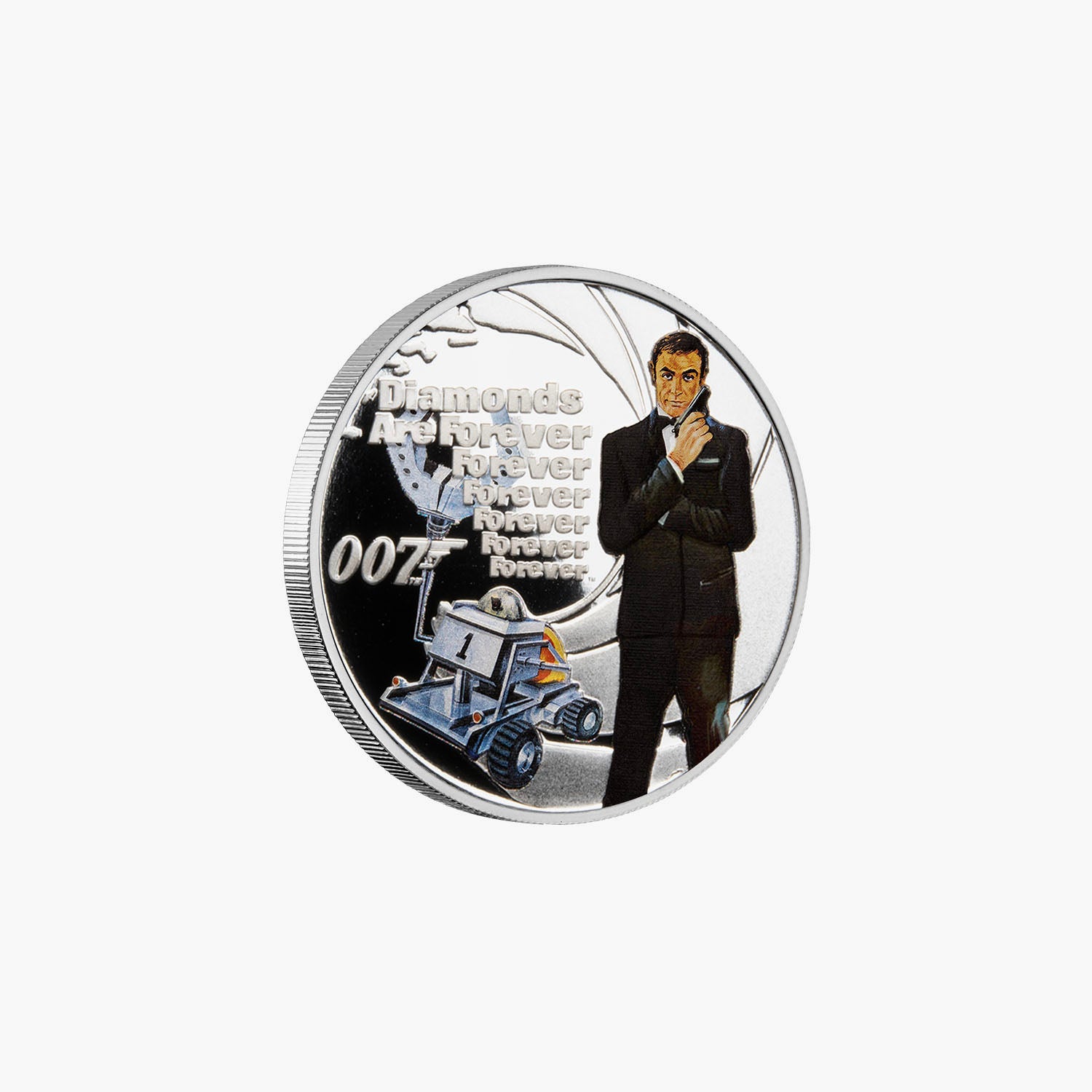 James Bond - Diamonds are Forever Solid Silver Movie Coin