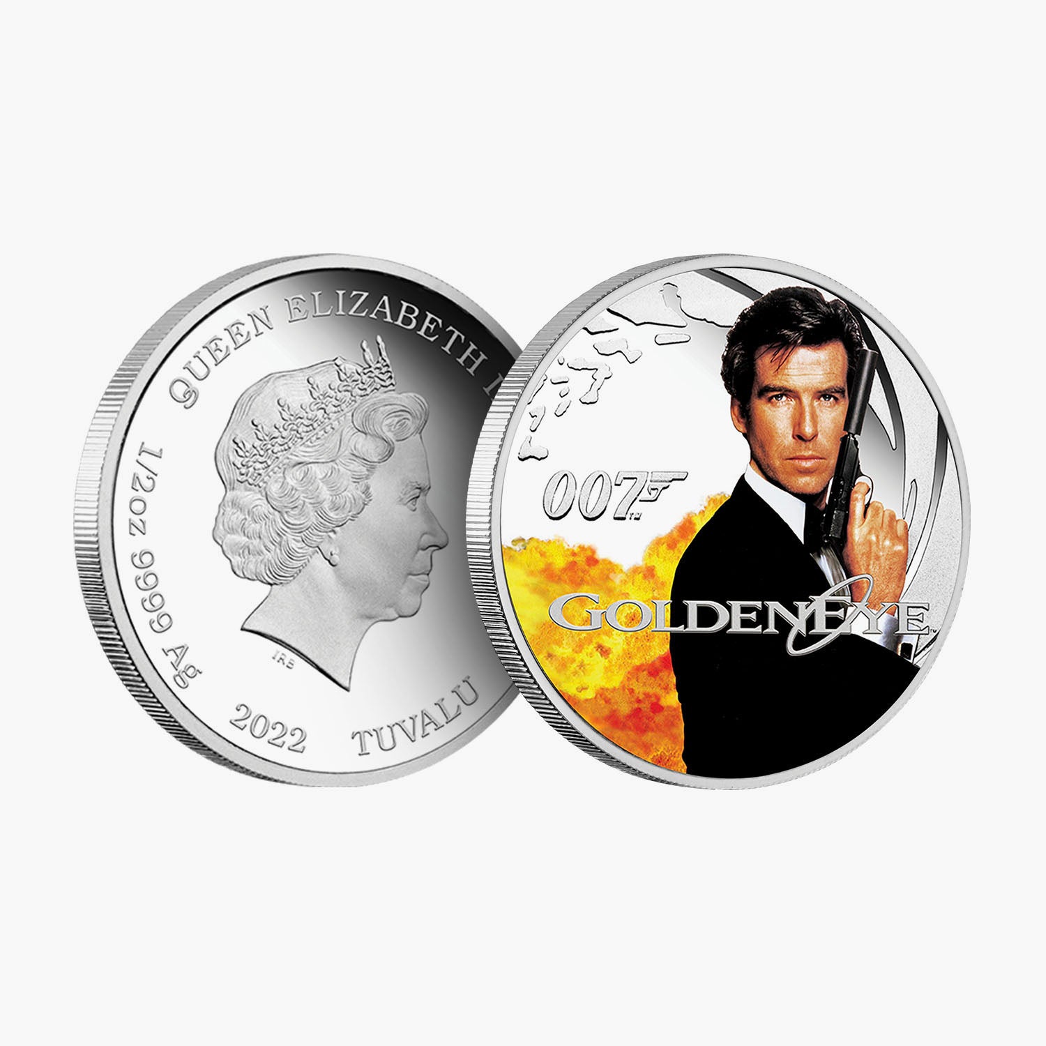 James Bond - Golden Eye Solid Silver Movie Coin