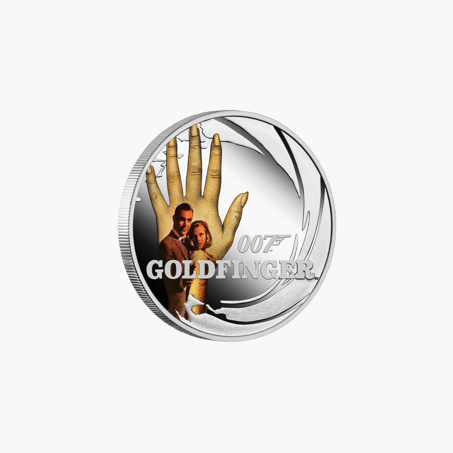 James Bond - Goldfinger Solid Silver Movie Coin