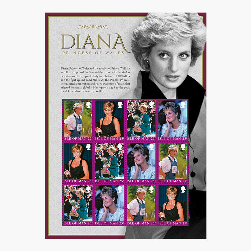 Timbres La vie de la princesse Diana