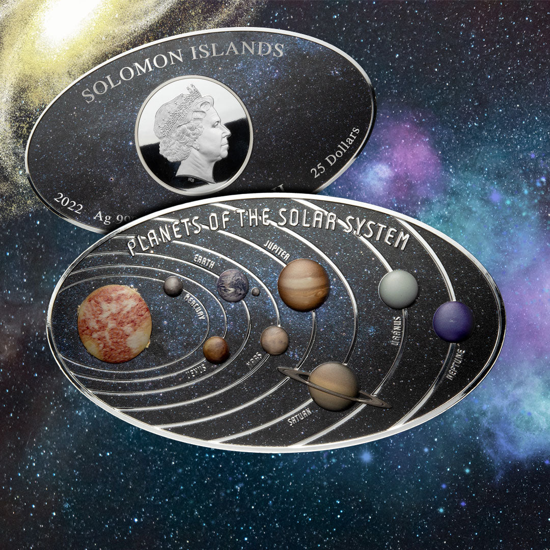 太陽系の惑星 1Kg銀貨