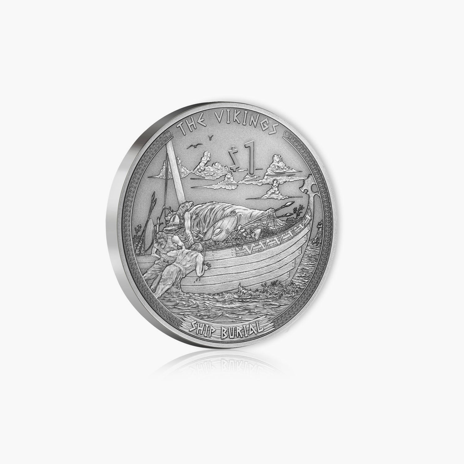 船の埋葬 1 ドル硬貨