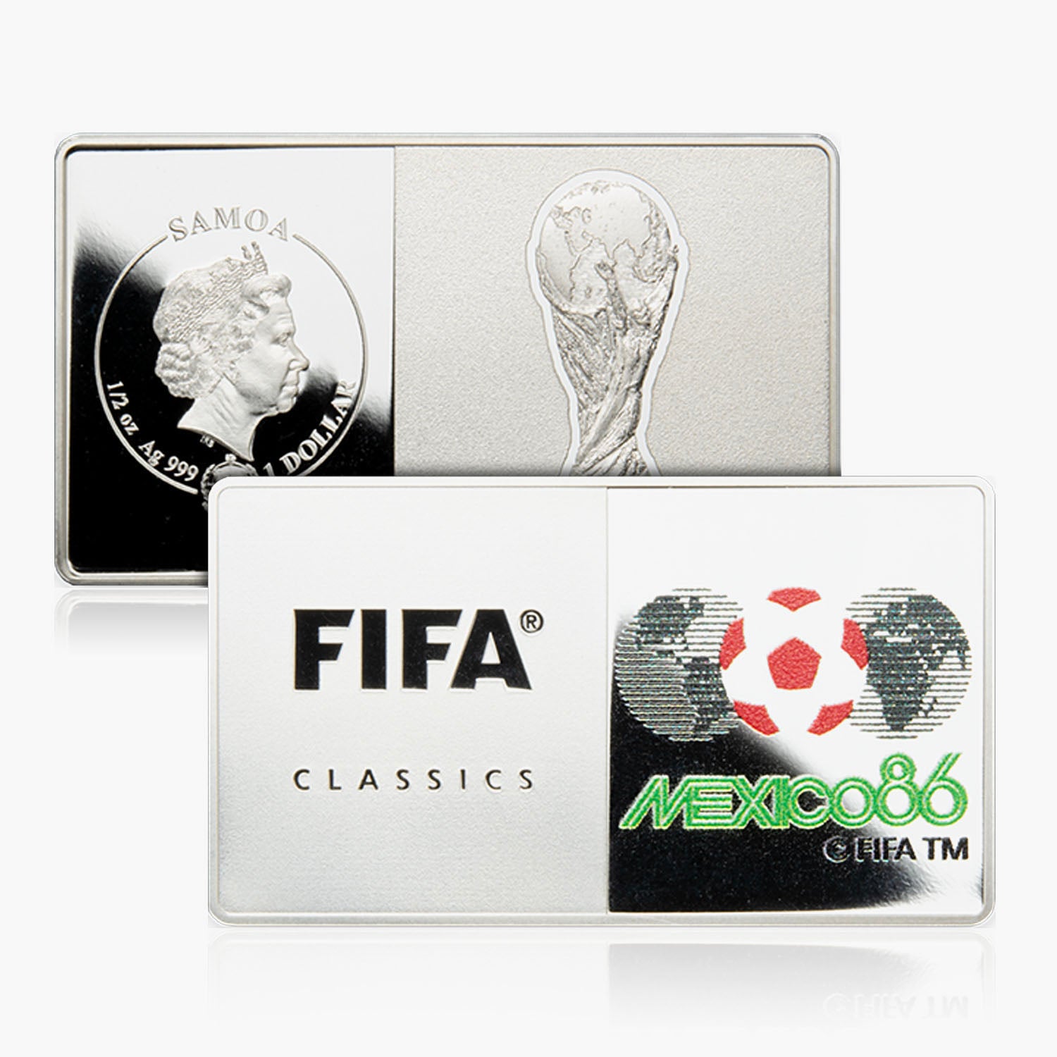 Mexico 1986 Silver Fifa World Cup Coin Bar