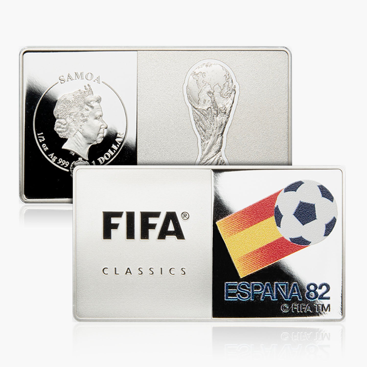 Spain 1982 Silver Fifa World Cup Coin Bar