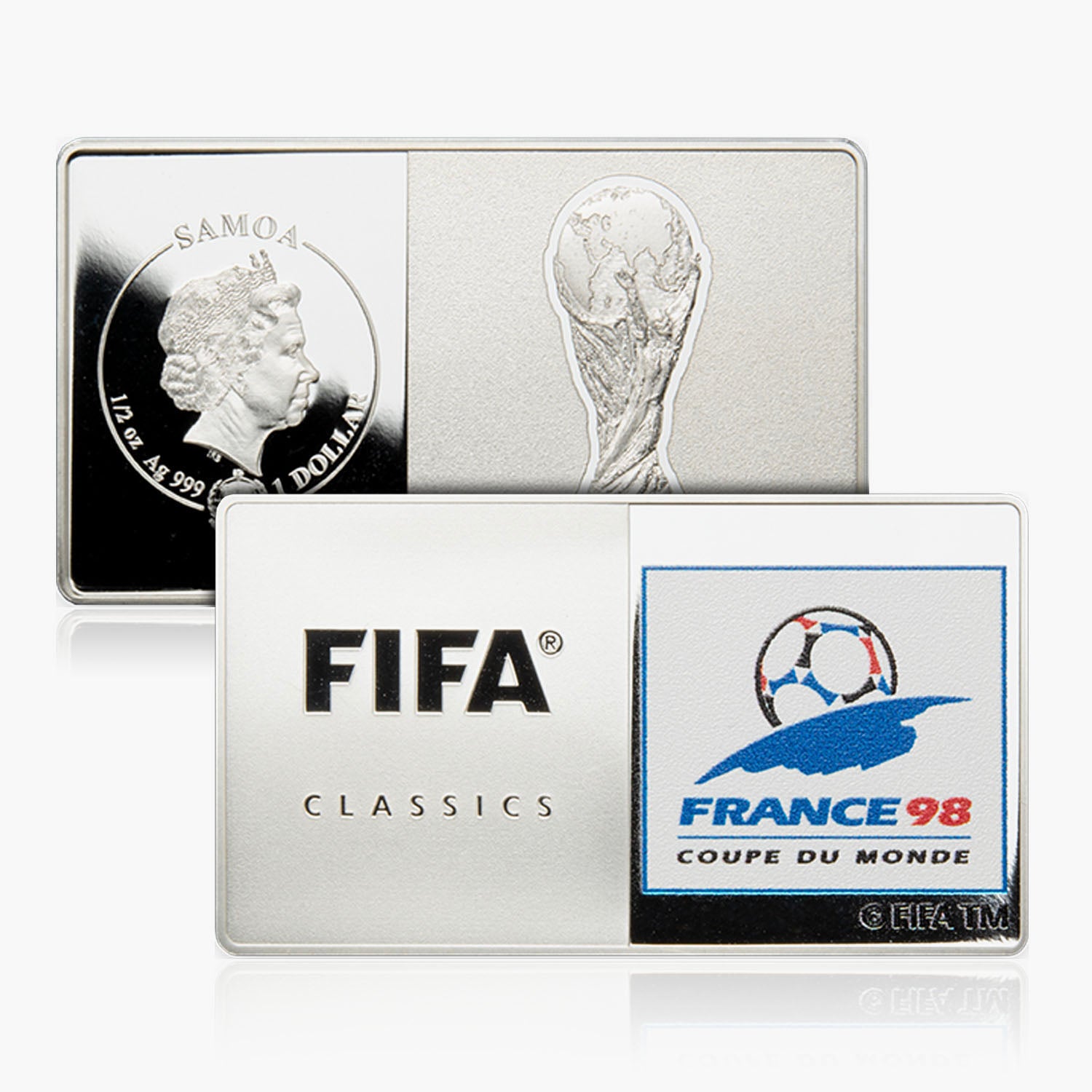 France 1998 Silver Fifa World Cup Coin Bar