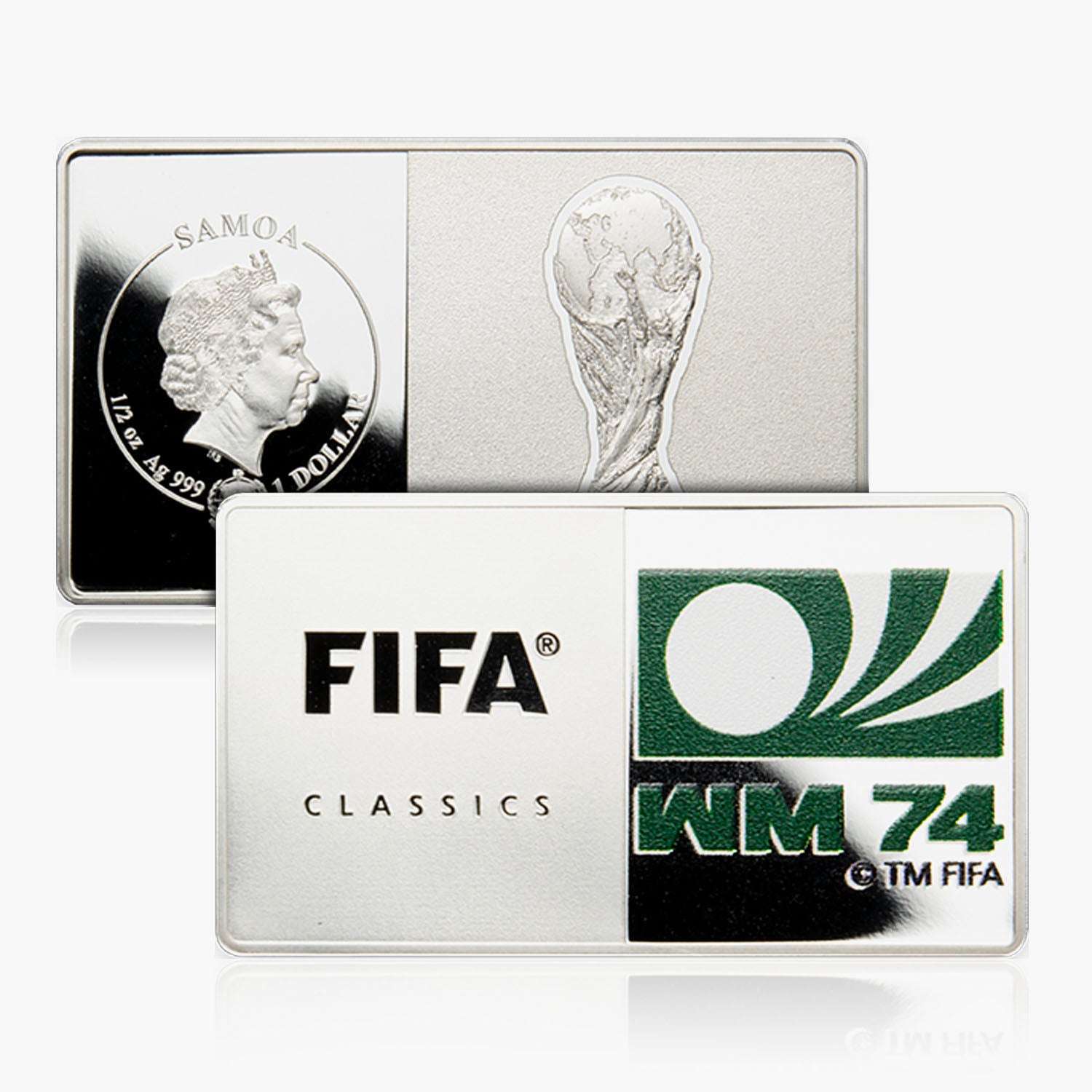 West Germany 1974 Silver Fifa World Cup Coin Bar