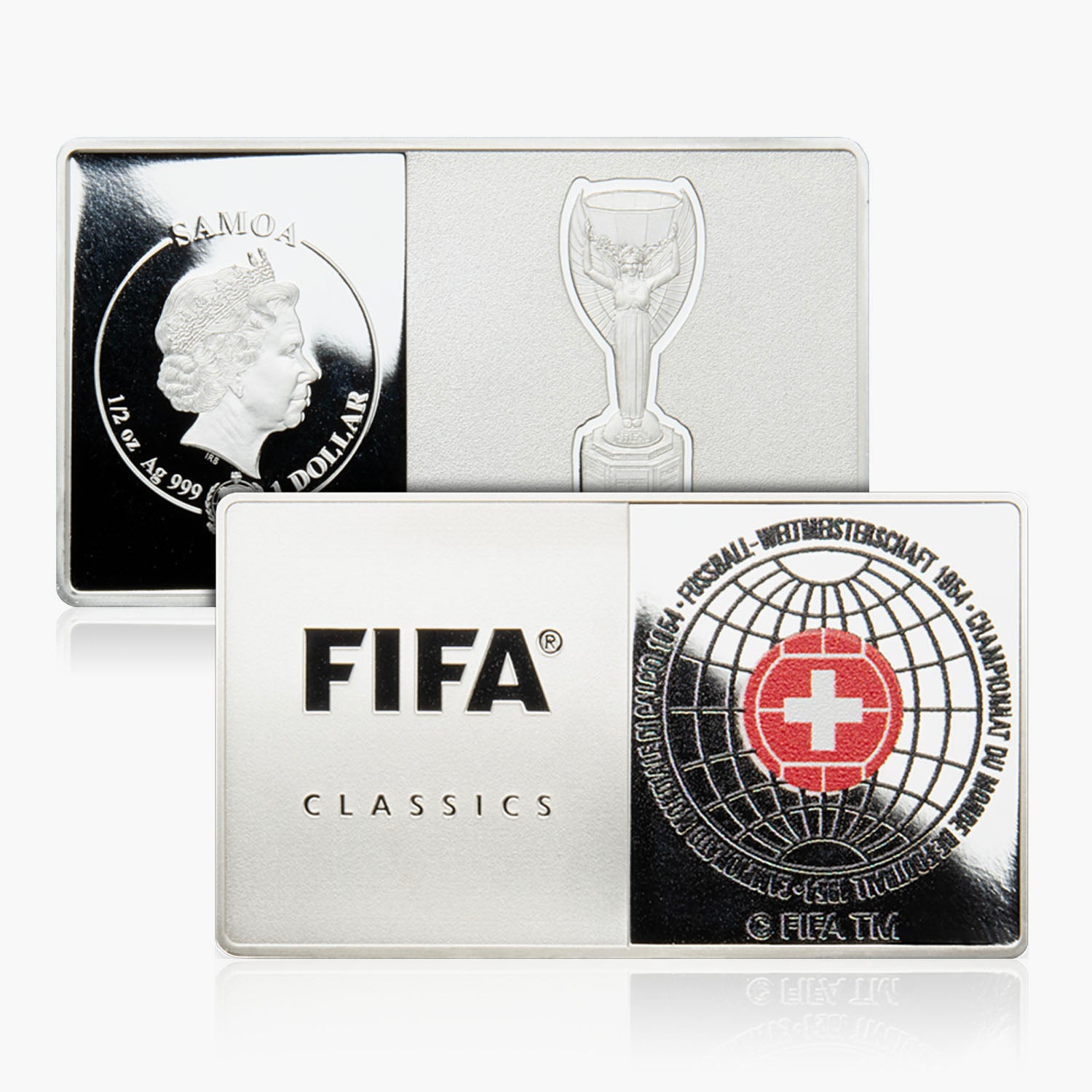 Switzerland 1954 Silver Fifa World Cup Coin Bar