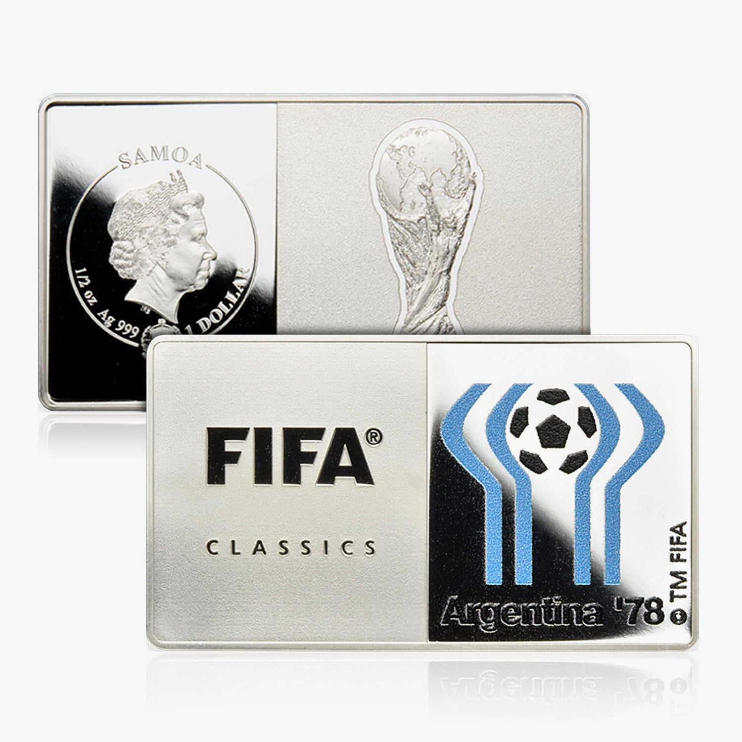 Argentina 1978 Silver Fifa World Cup Coin Bar