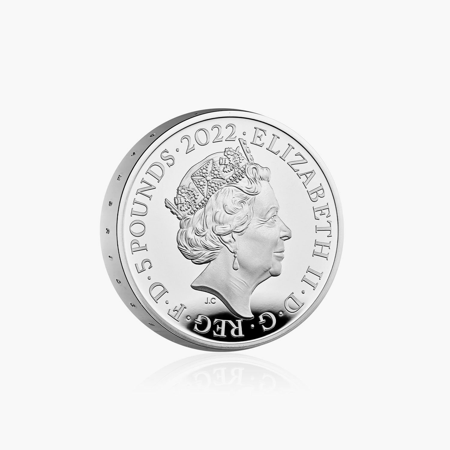 40e anniversaire de S.A.R. le prince William, duc de Cambridge 2022 UK £ 5 Silver Proof Piedfort Coin