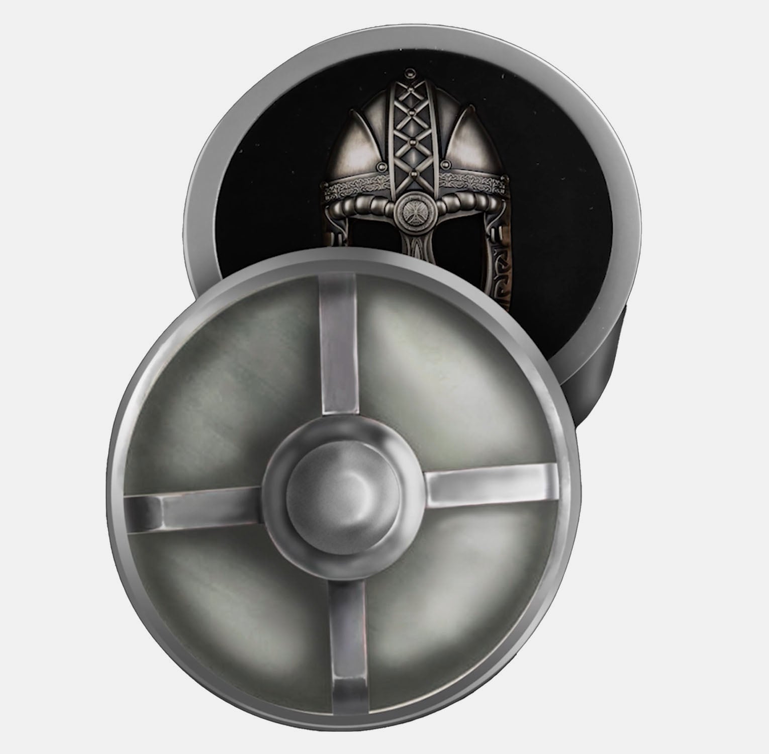Viking Helmet 300g Silver Coin