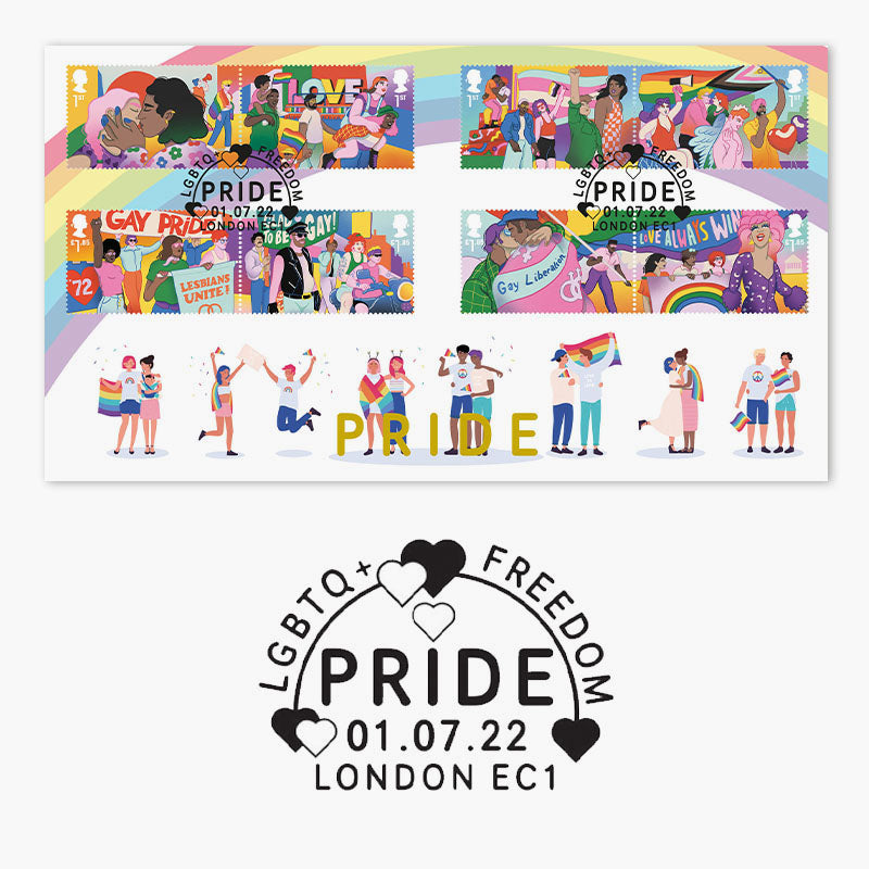 Pride 50th Anniversary Colour Stamps First Day Cover