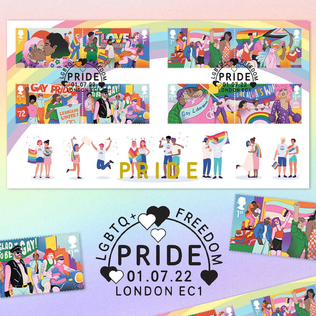 Pride 50th Anniversary Colour Stamps First Day Cover