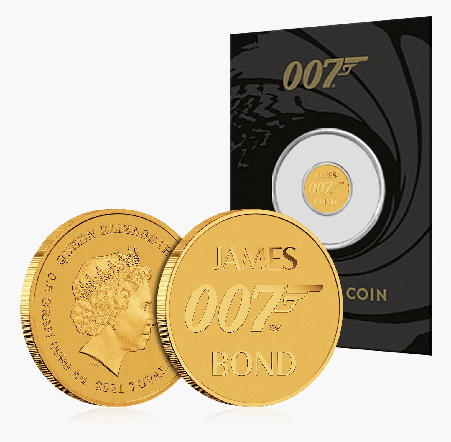 La pièce officielle James Bond 007 en or massif