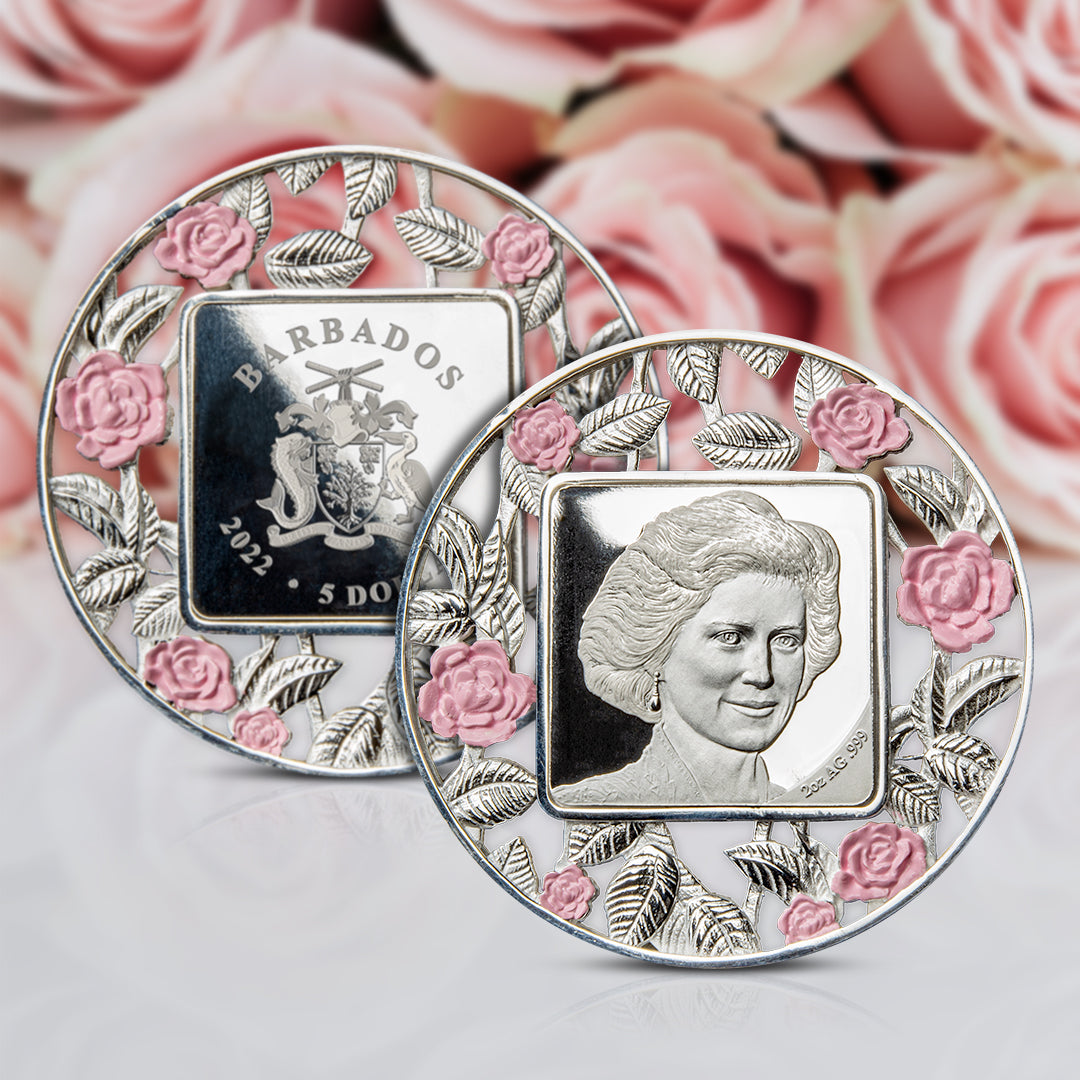 ※diana Princess Diana 2022 2oz Solid Silver Filigree Coin