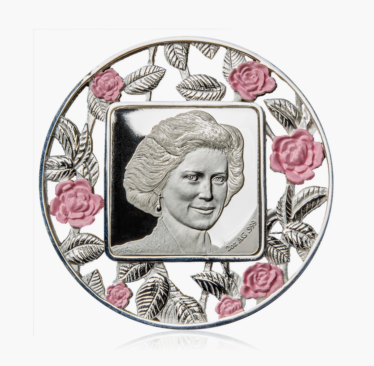 Princess Diana 2022 2oz Solid Silver Filigree Coin
