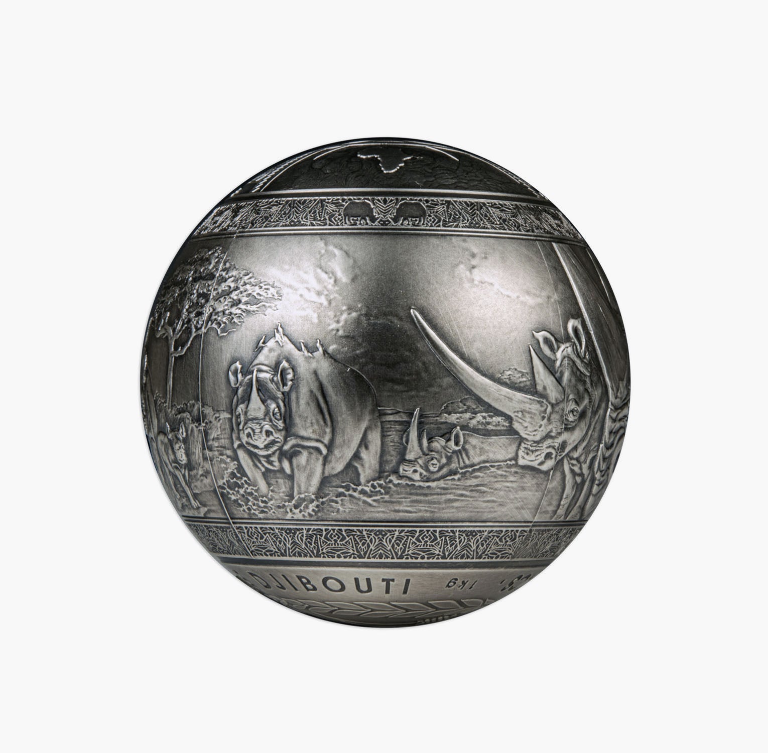 The Mighty Rhinoceros 1 Kg Silver Coin