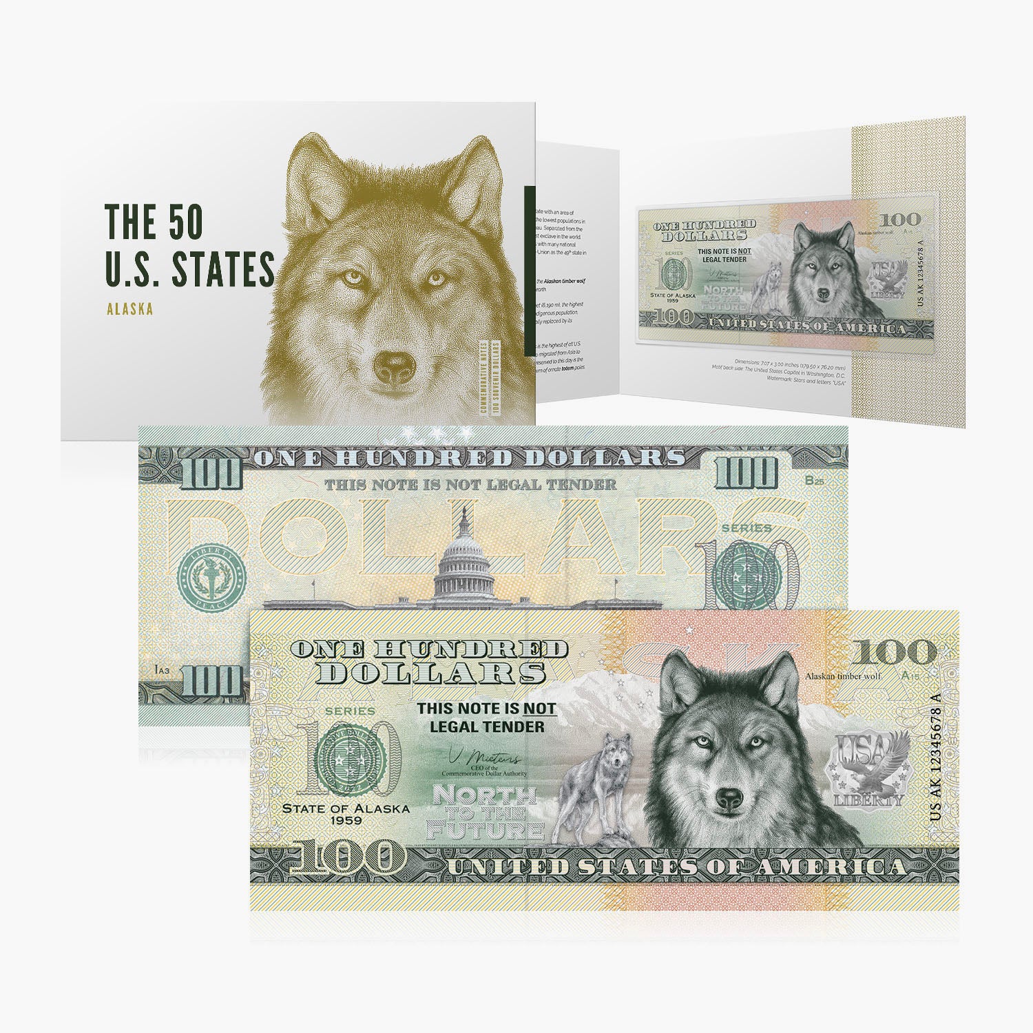 100 dollars souvenir – Alaska