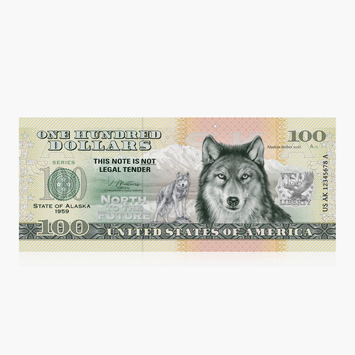 100 Souvenir Dollar – Alaska
