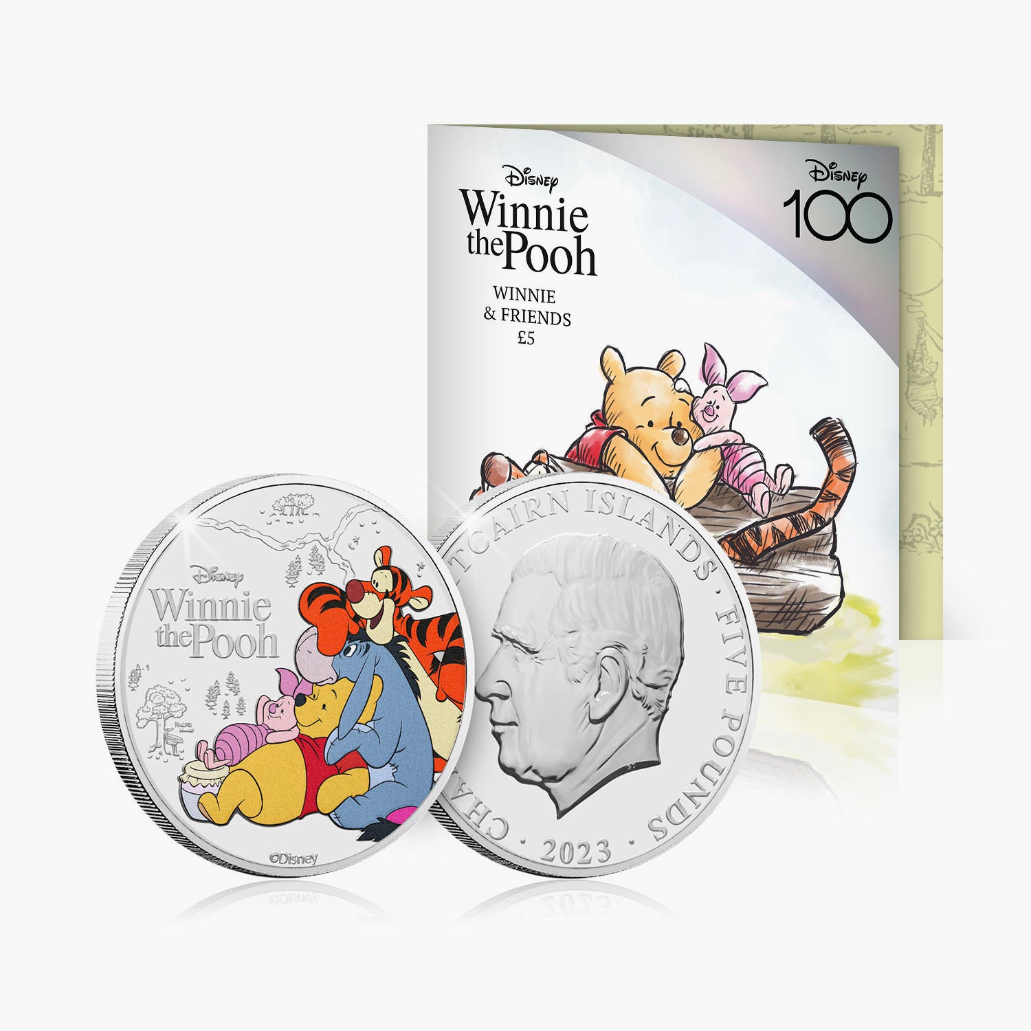 Winnie l'ourson et ses amis 2023 Pièce de 5 £ couleur BU