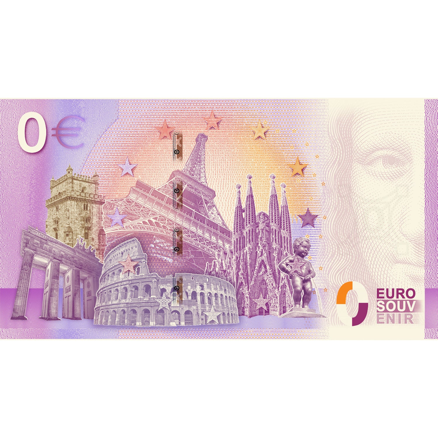 Billet souvenir de 0 euro Pape Pie XII