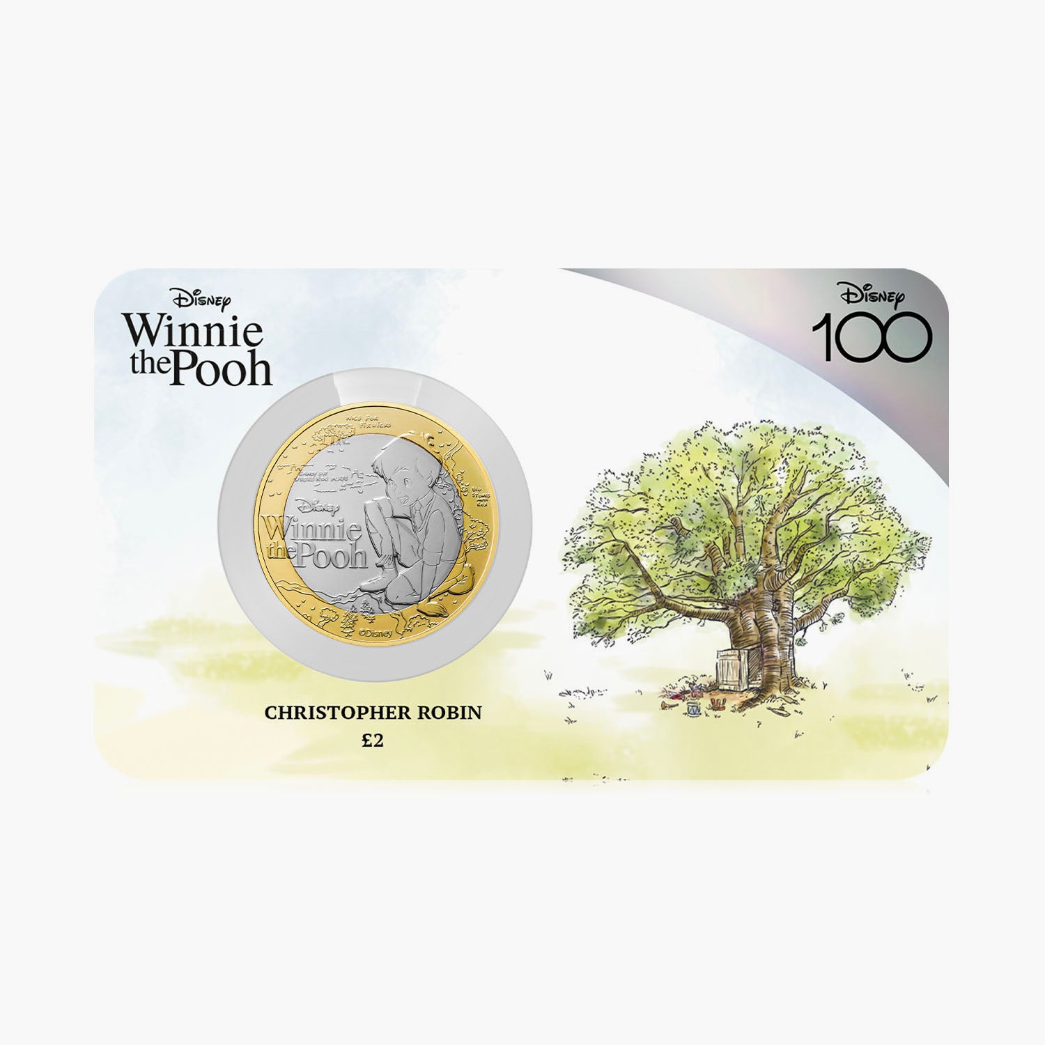 Winnie the Pooh Christopher Robin 2023 £2 BU Coin