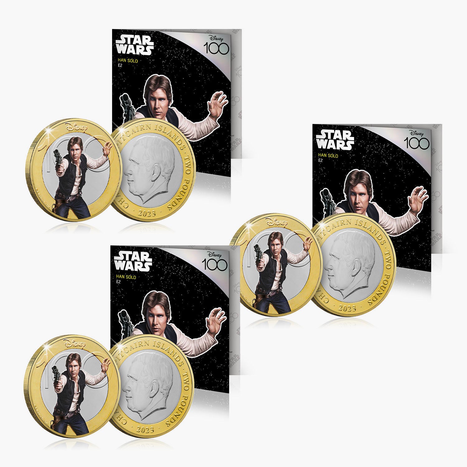 D100 Han Solo Official BU £2 with Colour Bundle