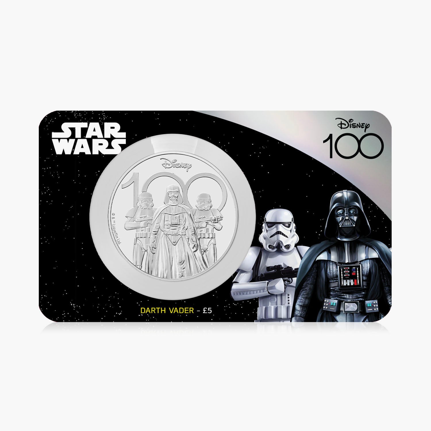 Star Wars Darth Vader and Storm Troopers 2023 £5 BU Coin