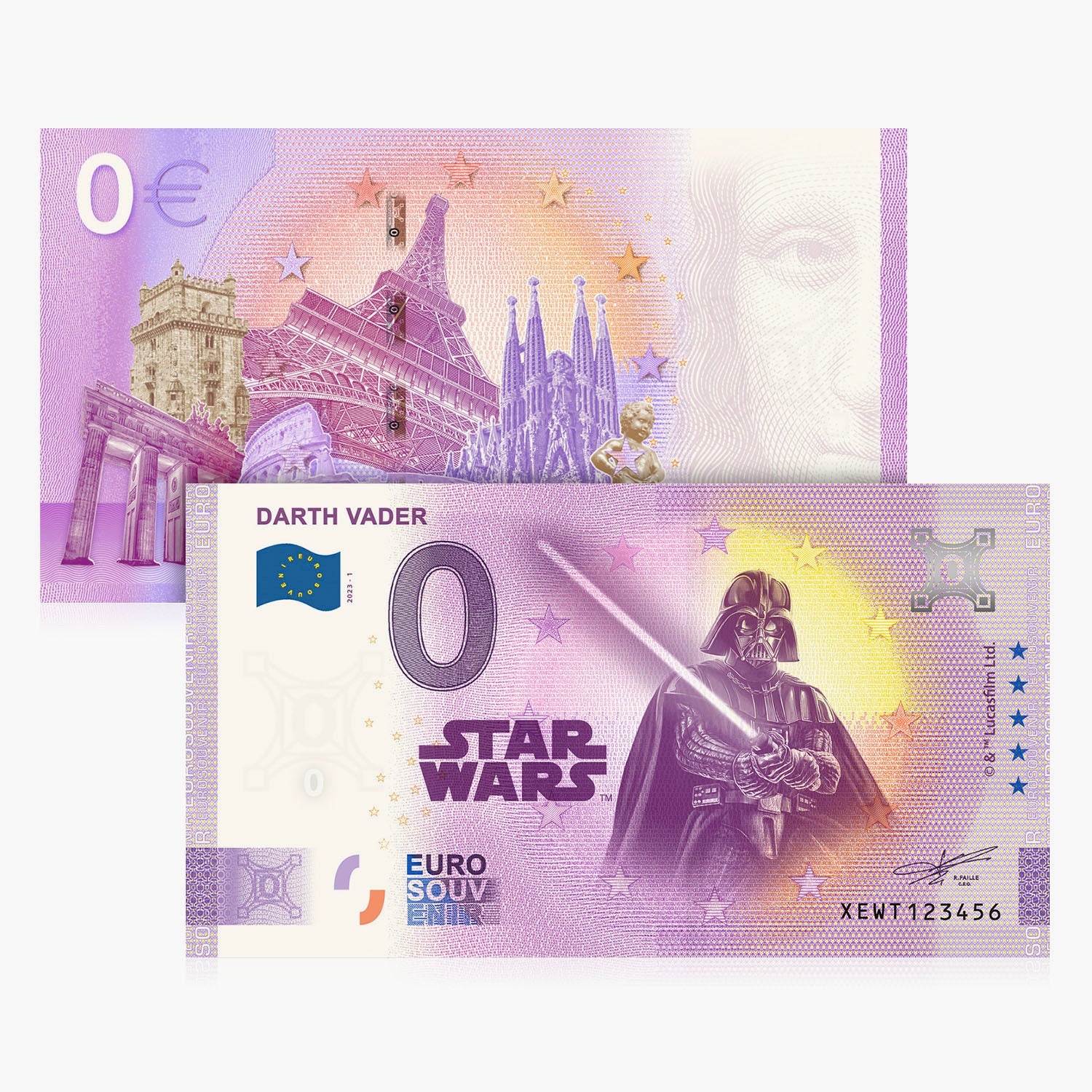 The Official Star Wars Darth Vader 0 Euro Banknote