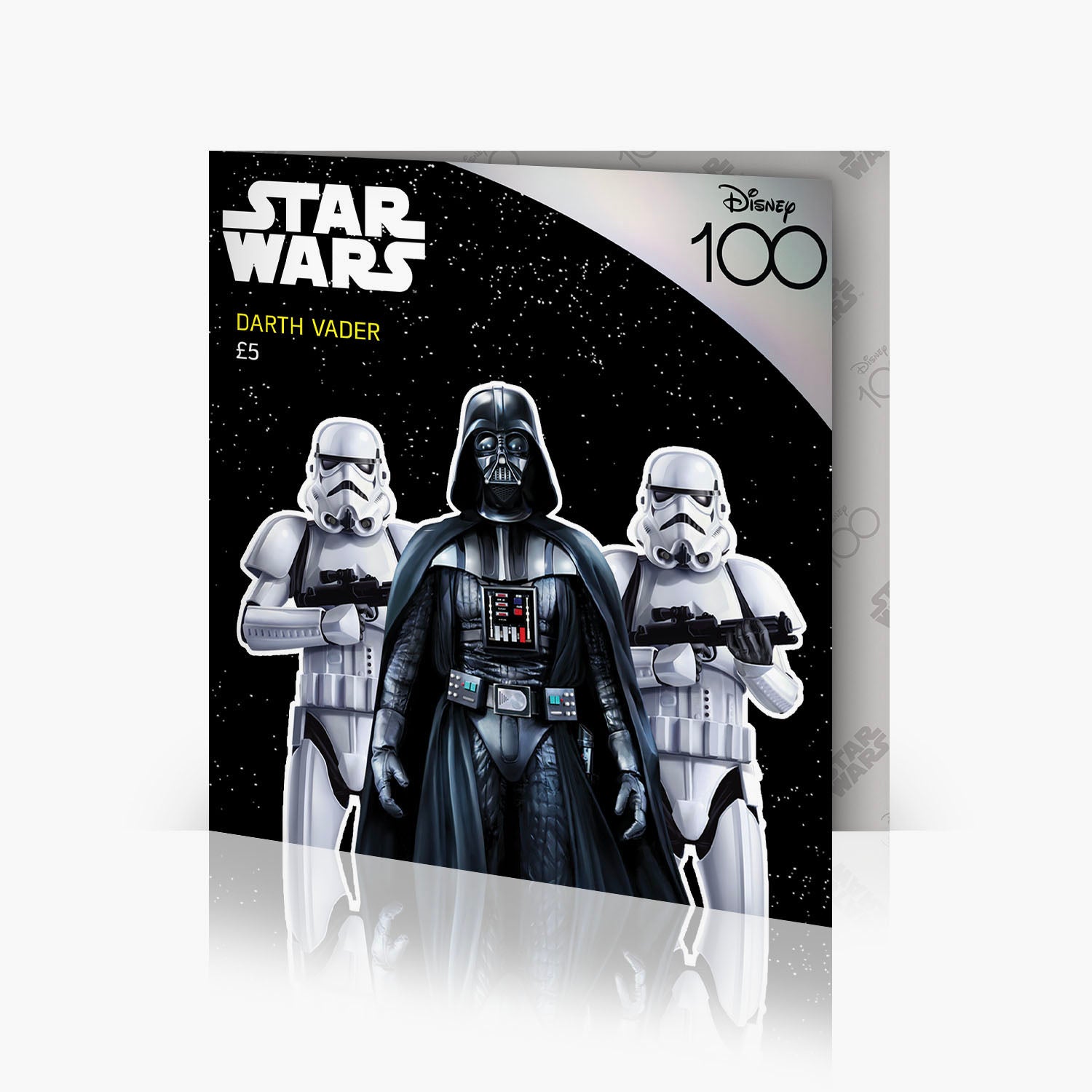 Star Wars Dark Vador et Storm Troopers 2023 Pièce de 5 £ couleur BU
