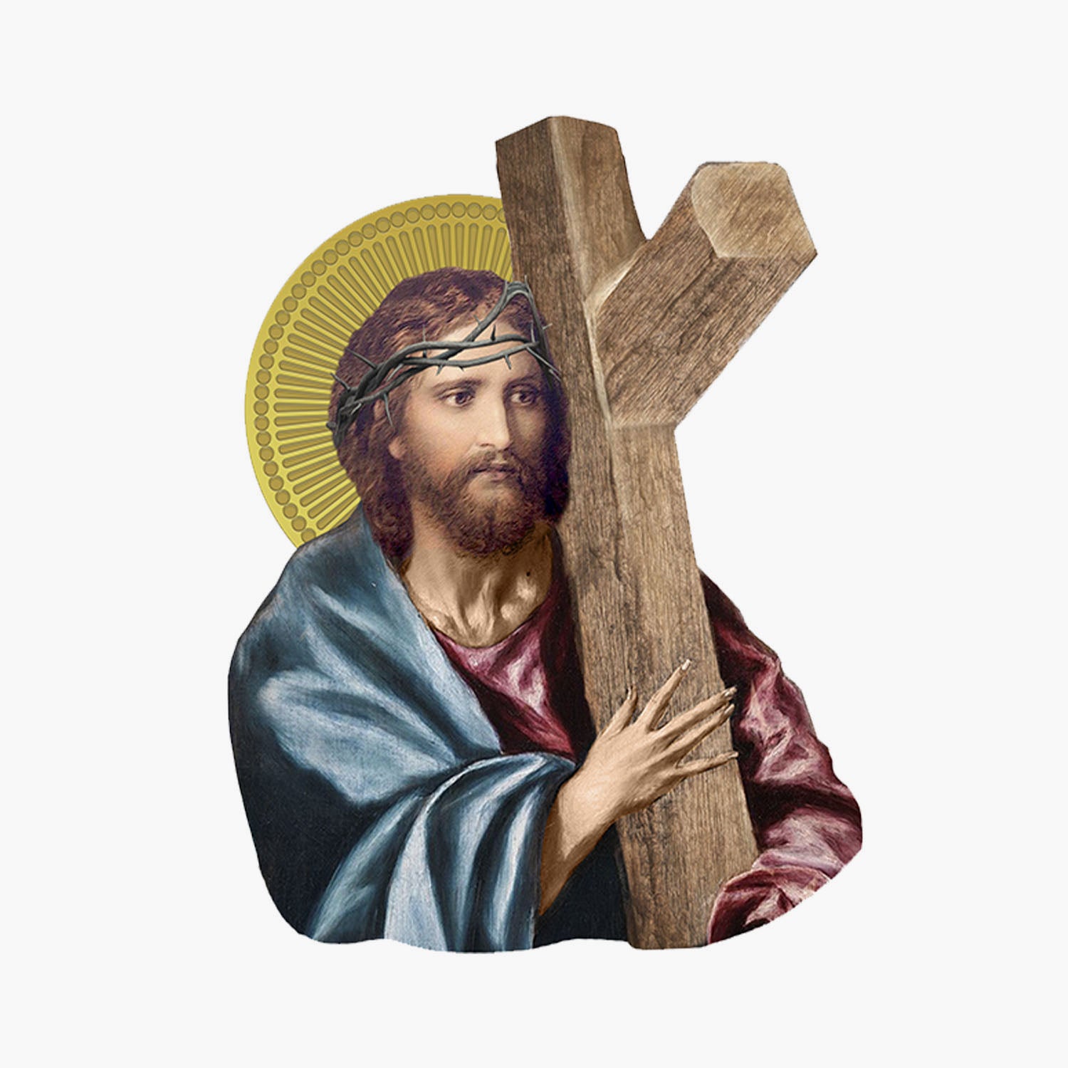 Jésus portant la croix, en forme de pièce 2023