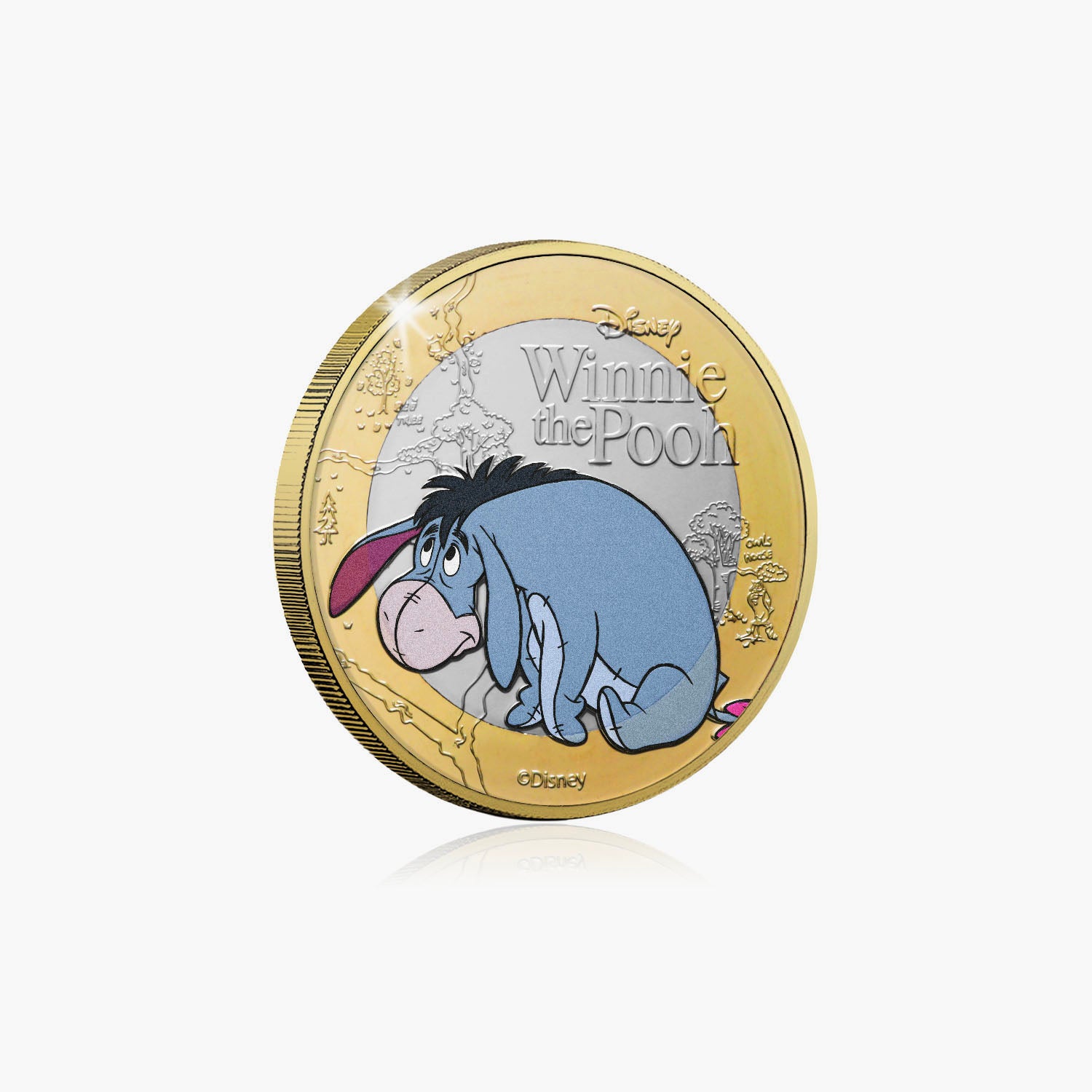 Winnie the Pooh Eeyore 2023 £2 BU Colour Coin