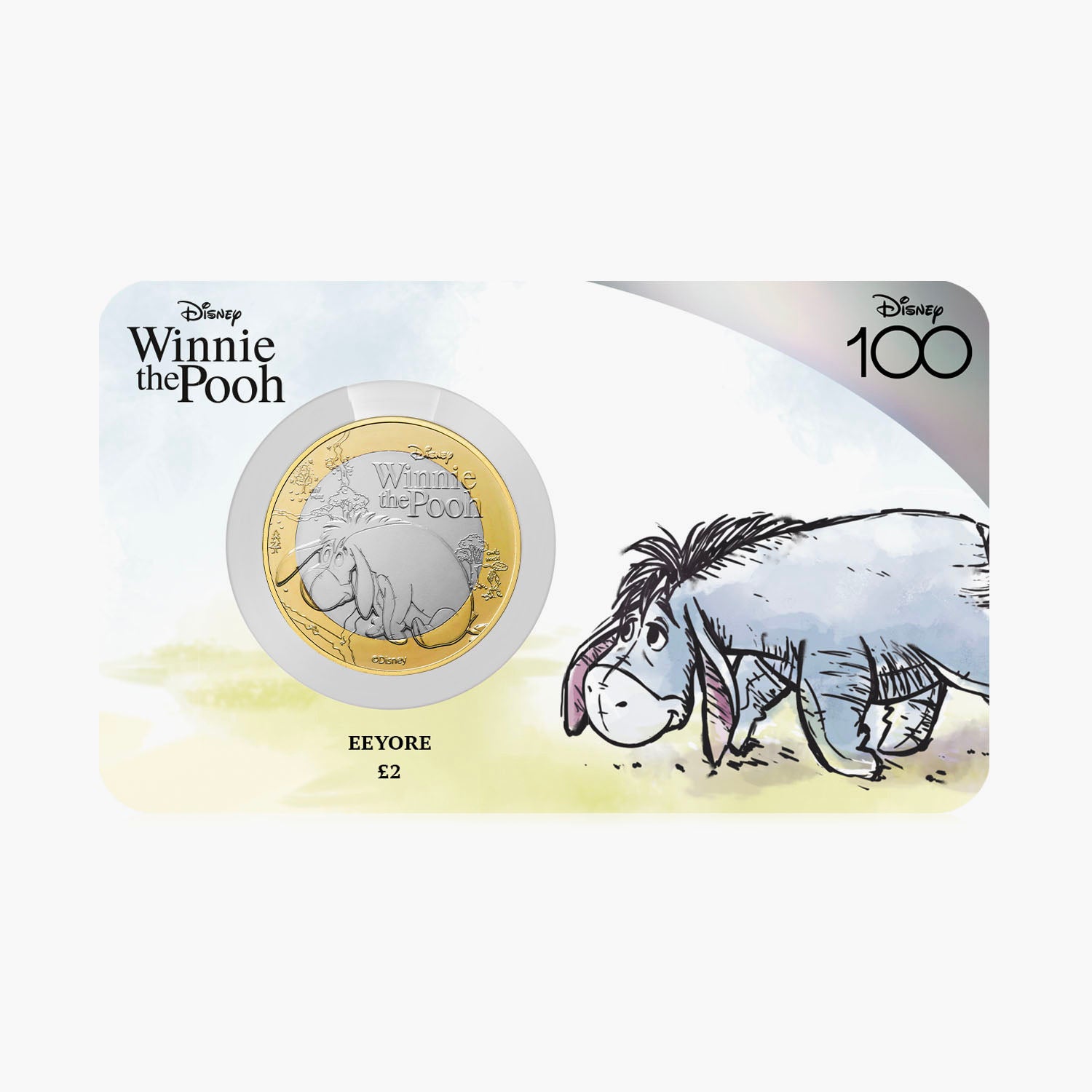 Winnie the Pooh Eeyore 2023 Â£2 BU Coin