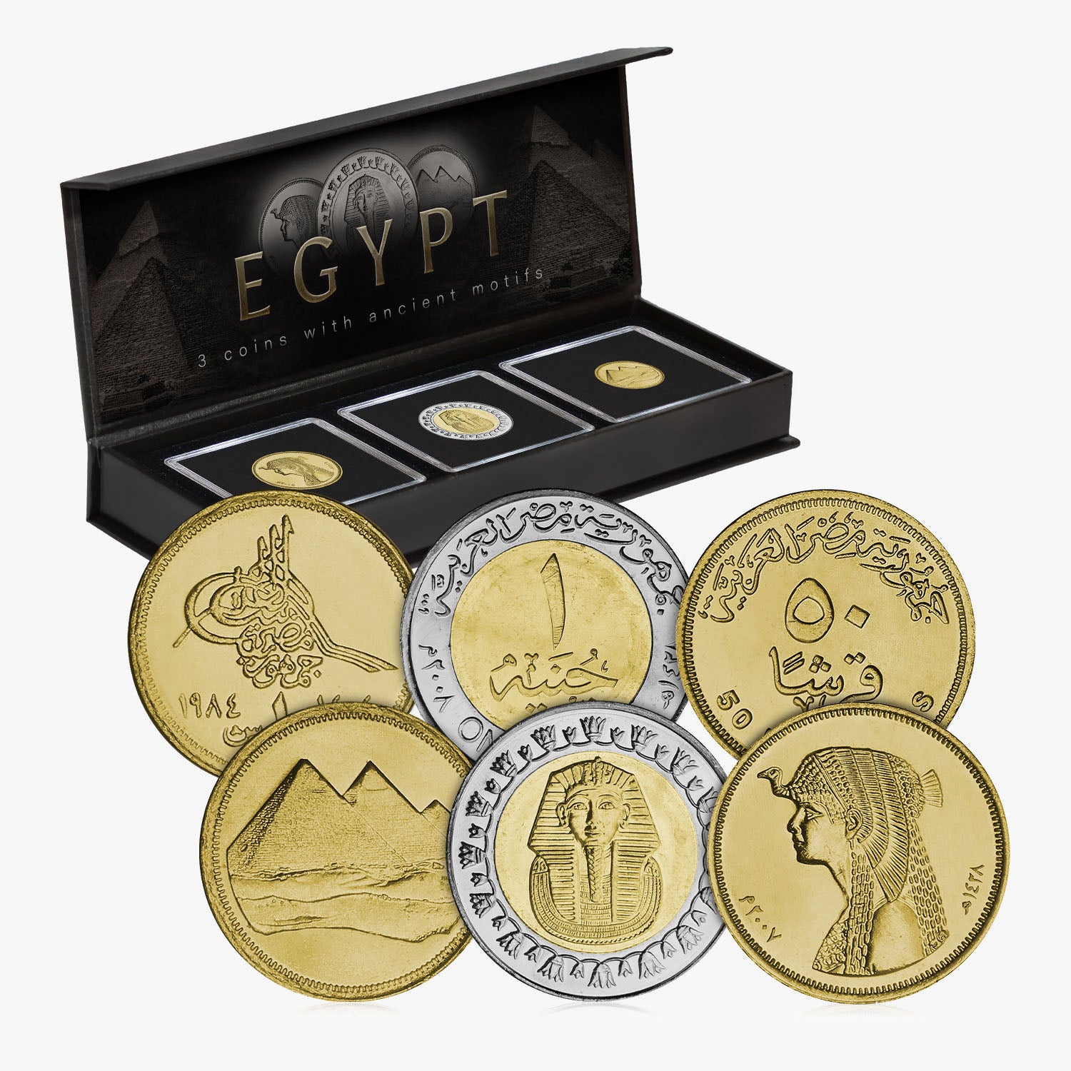 Ensemble de 3 pièces de collection égyptienne