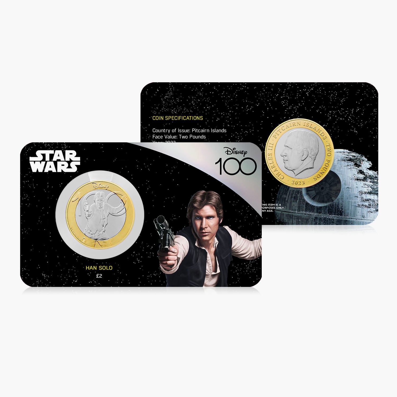 Star Wars Han Solo 2023 £2 BU